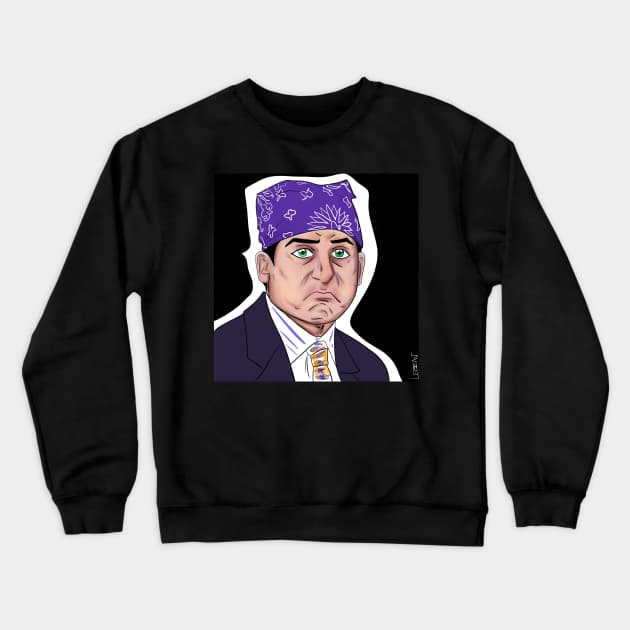 prison mike in the office Crewneck Sweatshirt by jorge_lebeau